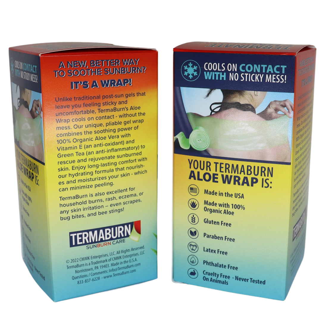 The Original "Wearable Aloe" : 4"x52" Hydrogel Wrap