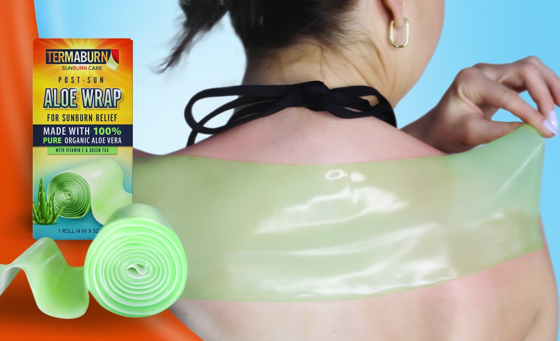 TermaBurn Sunburn Relief Wrap - Aloe Vera Soothing Pad